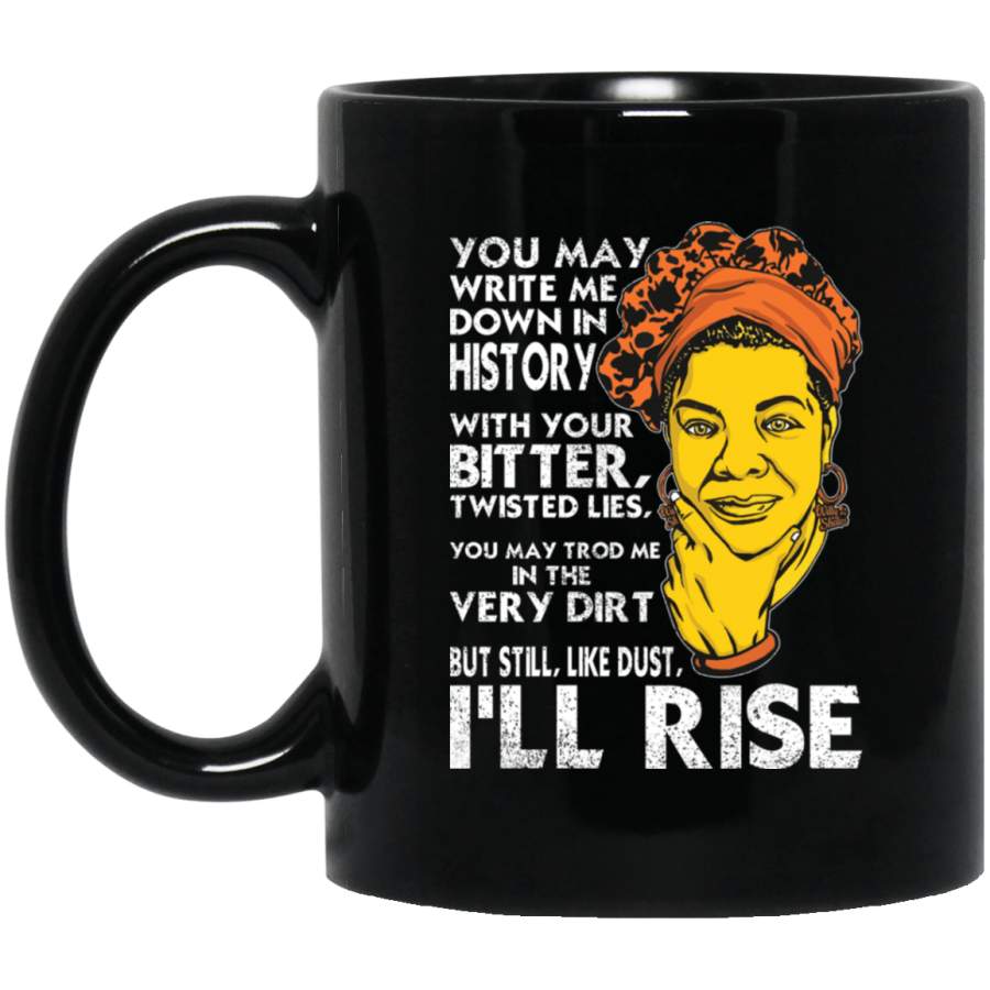 I’Ll Rise Black Power Quote Mug African Coffee Cup For Melanin Women