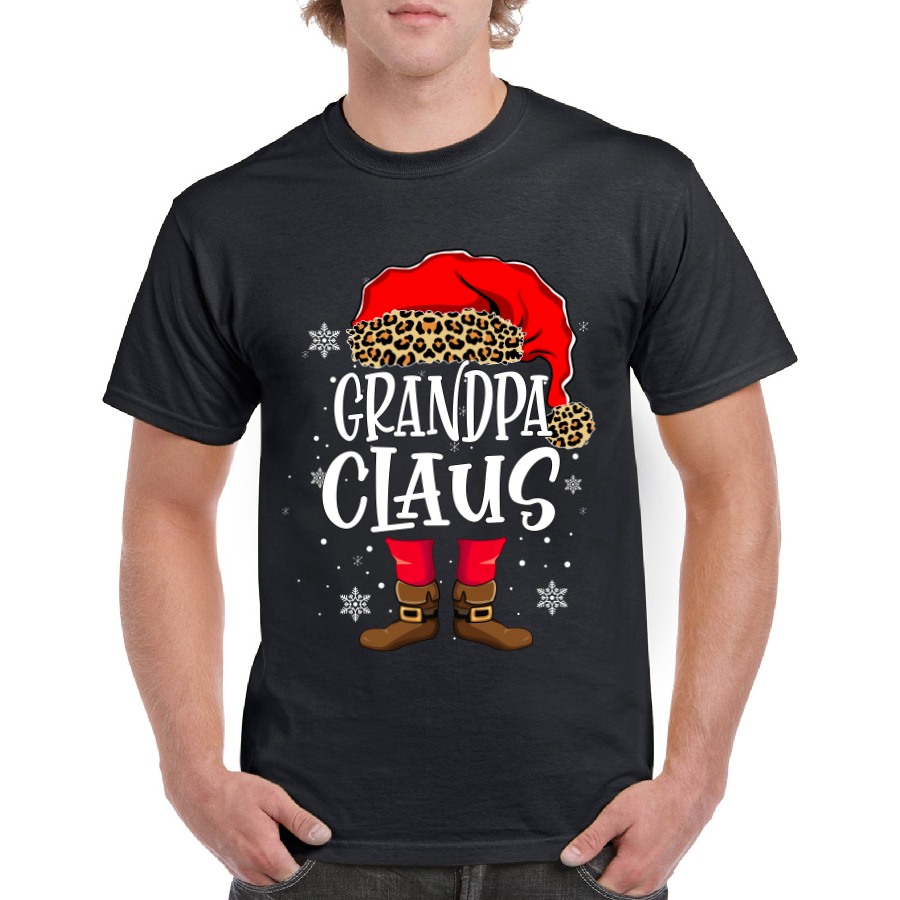 Grandpa Claus Leopard Christmas Shirt