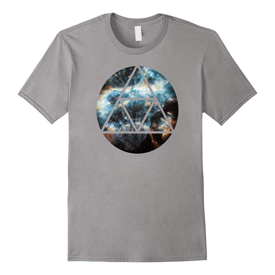 Triangle Circle Universe Bright Nebula T-Shirt ANZ