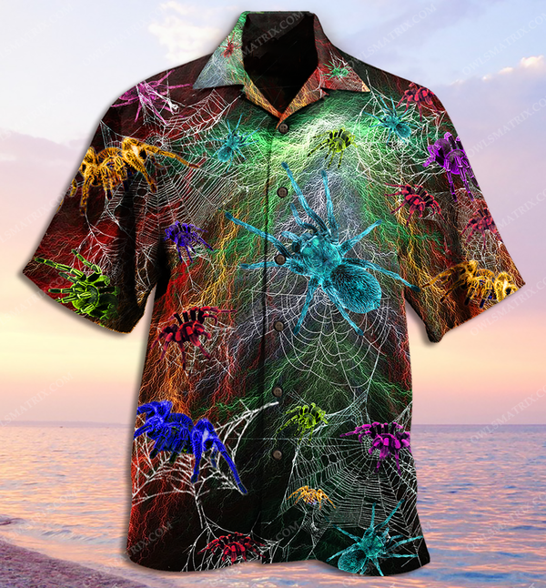 Spider Color Love Animals Limited Edition – Hawaiian Shirt – Hawaiian Shirt For Men, Hawaiian Shirt For Women, Aloha Shirt