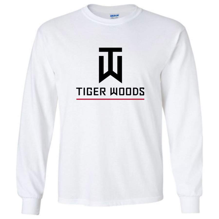 Tiger Woods T Shirt American Golf Golfer Legend Logo New Men Long Sleeve T-Shirt