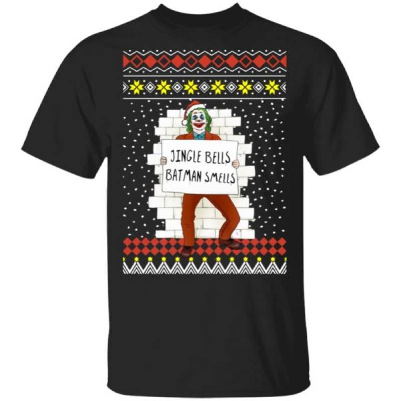 The Joker Jingle Bells Batman Smells Ugly Christmas Sweatshirt Hoodie Ls