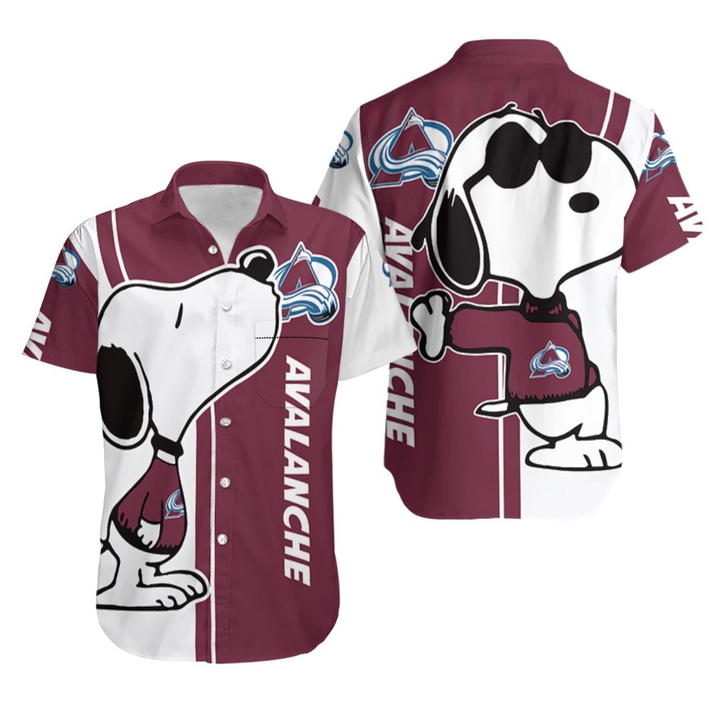 Colorado Avalanche Snoopy Chill Hawaiian Shirt