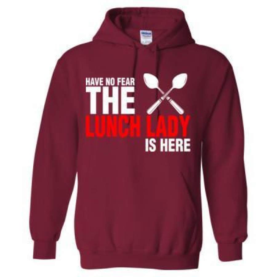 AGR Have No Fear The Lunch Lady Is Here – Heavy Blend™ Hooded Sweatshirt