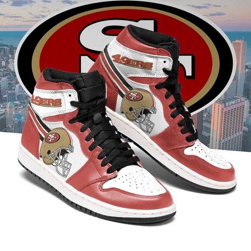 San Francisco 49Ers Jordan Sneakers For Fan High Top Custom Shoes Jordan Sneaker