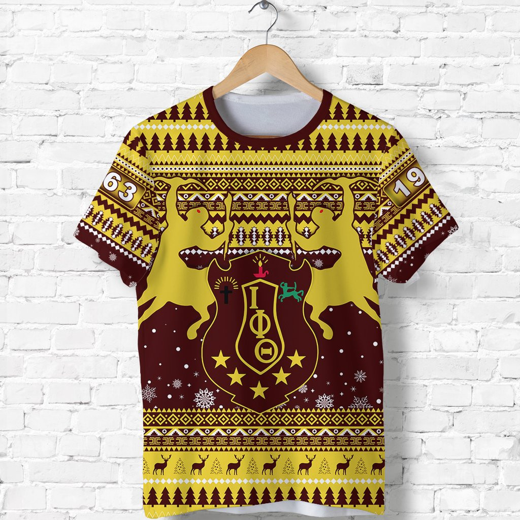 Getteestore T-Shirt – Iota Phi Theta African Pattern Christmas T-Shirt A31