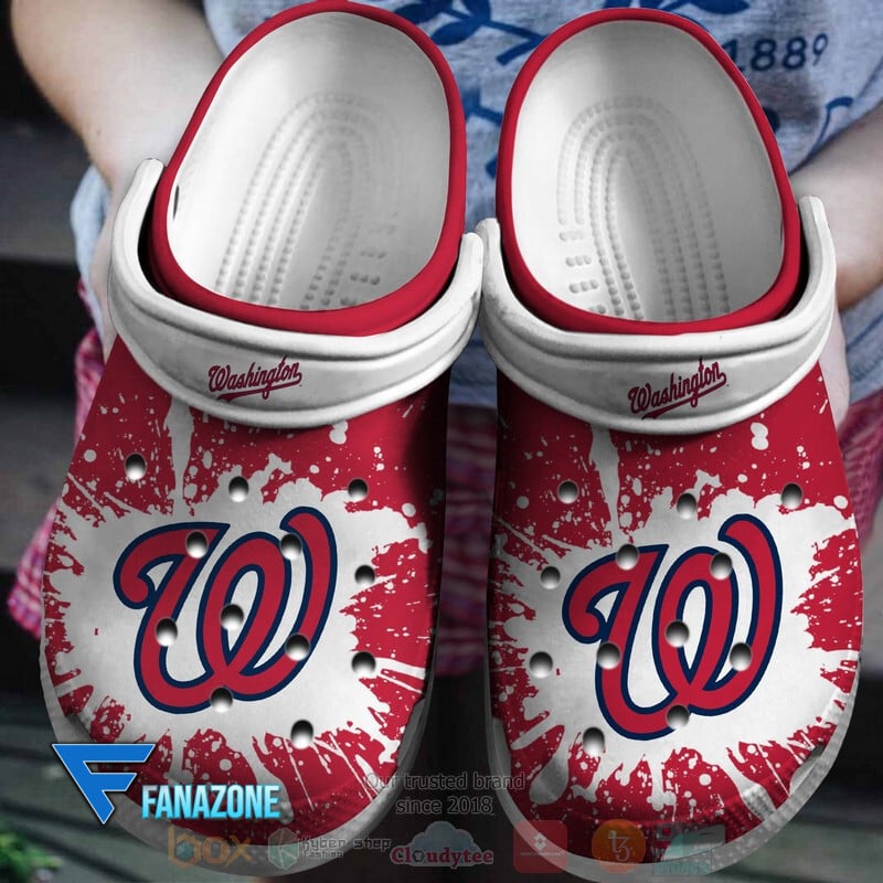 Washington Nationals MLB Sport Crocs Clogs Crocband Shoes Comfortable For Men Women and Kids 2