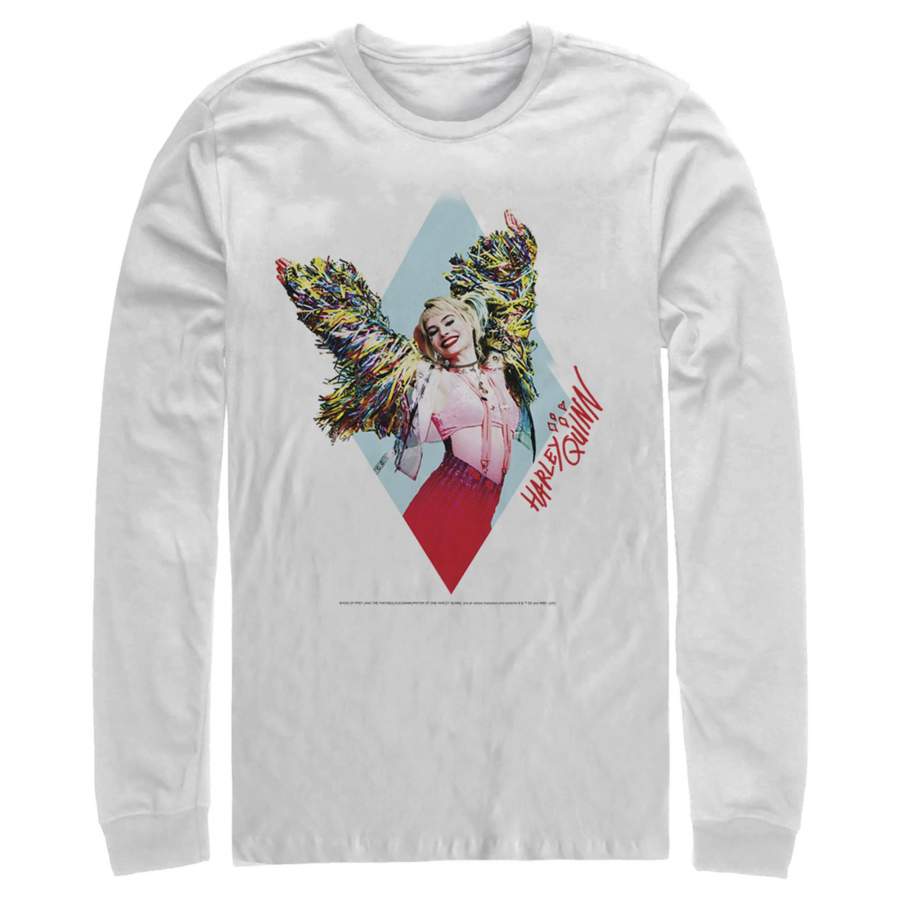 Birds of Prey Men’s Harley Quinn Mayhem  Long Sleeve Shirt