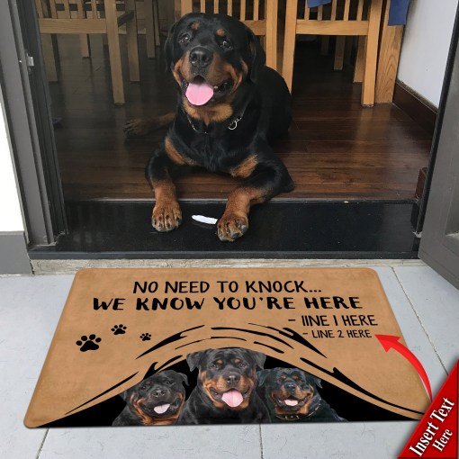 Rottweiler M288 Camping Custom Doormat All Over Printed (6228)