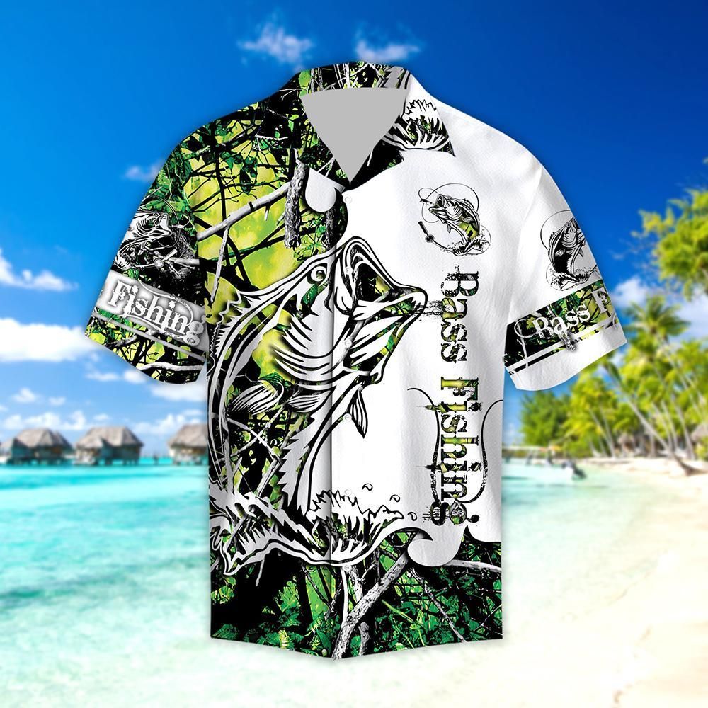 Green Bass Fishing Sport Hawaii Shirt Ha13965