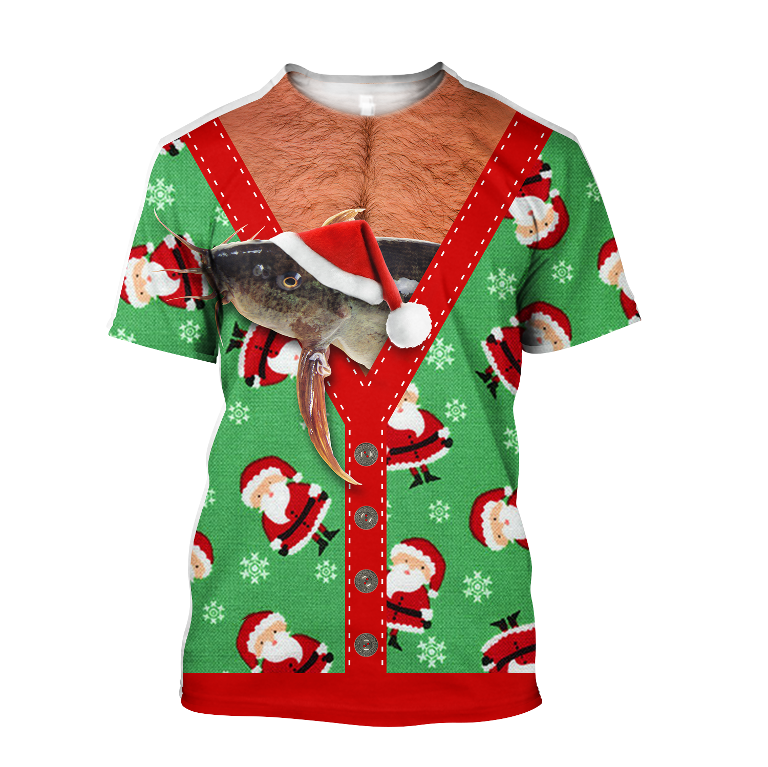 Catfish Ugly Christmas 3D All Over Print | For Men & Women | Adult | Ht2618