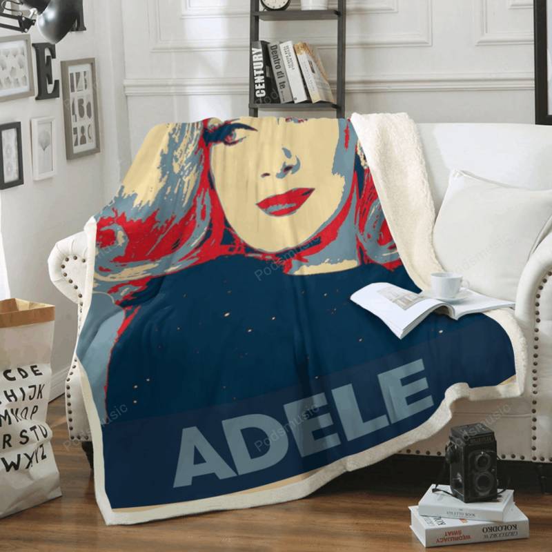 Adele – Pop Music Art For Fans Sherpa Fleece Blanket