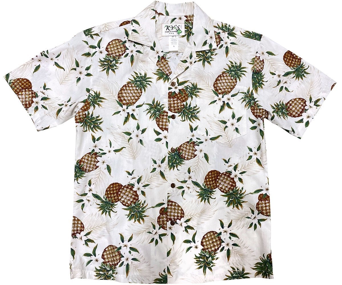 Pineapple Pack Whitehawaiian Shirt Made In Summer Beach Shirts Ha2557