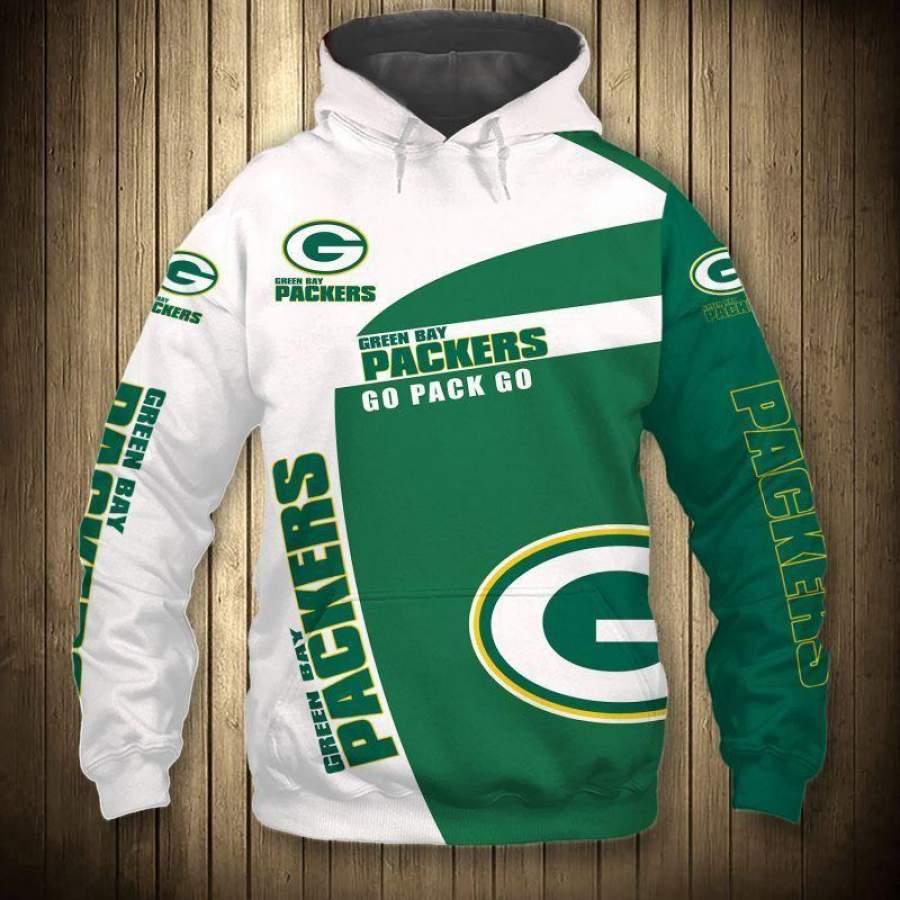 Green Bay Packers Hoodie 3D Style1707 All Over Printed