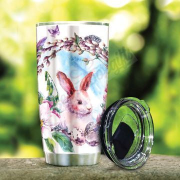 Personalized Rabbit Am1510225Cl Stainless Steel Tumbler Travel Customize Name, Text, Number, Image