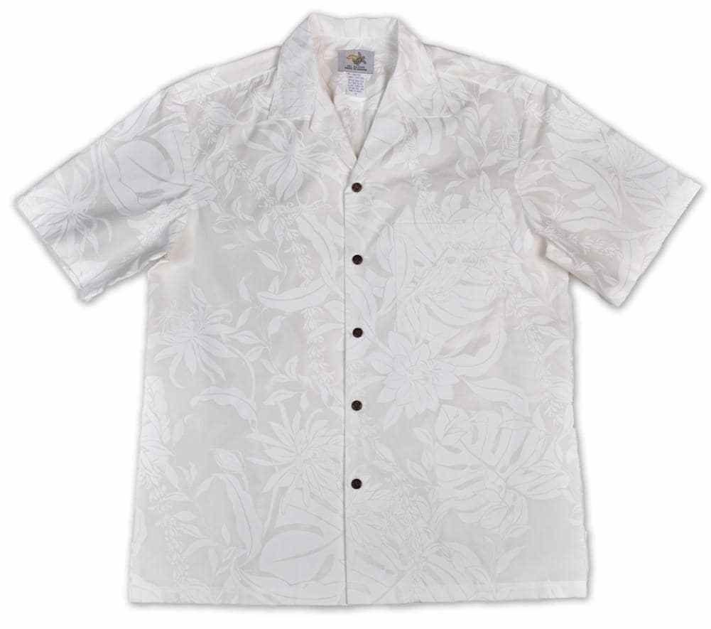 White Hawaii Shirt Ha829