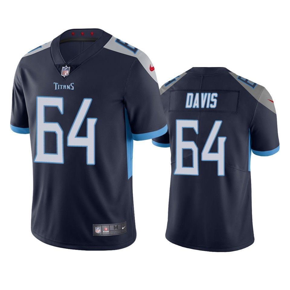 Tennessee Titans Nate Davis 2019 NFL Draft Navy Vapor Limited Jersey