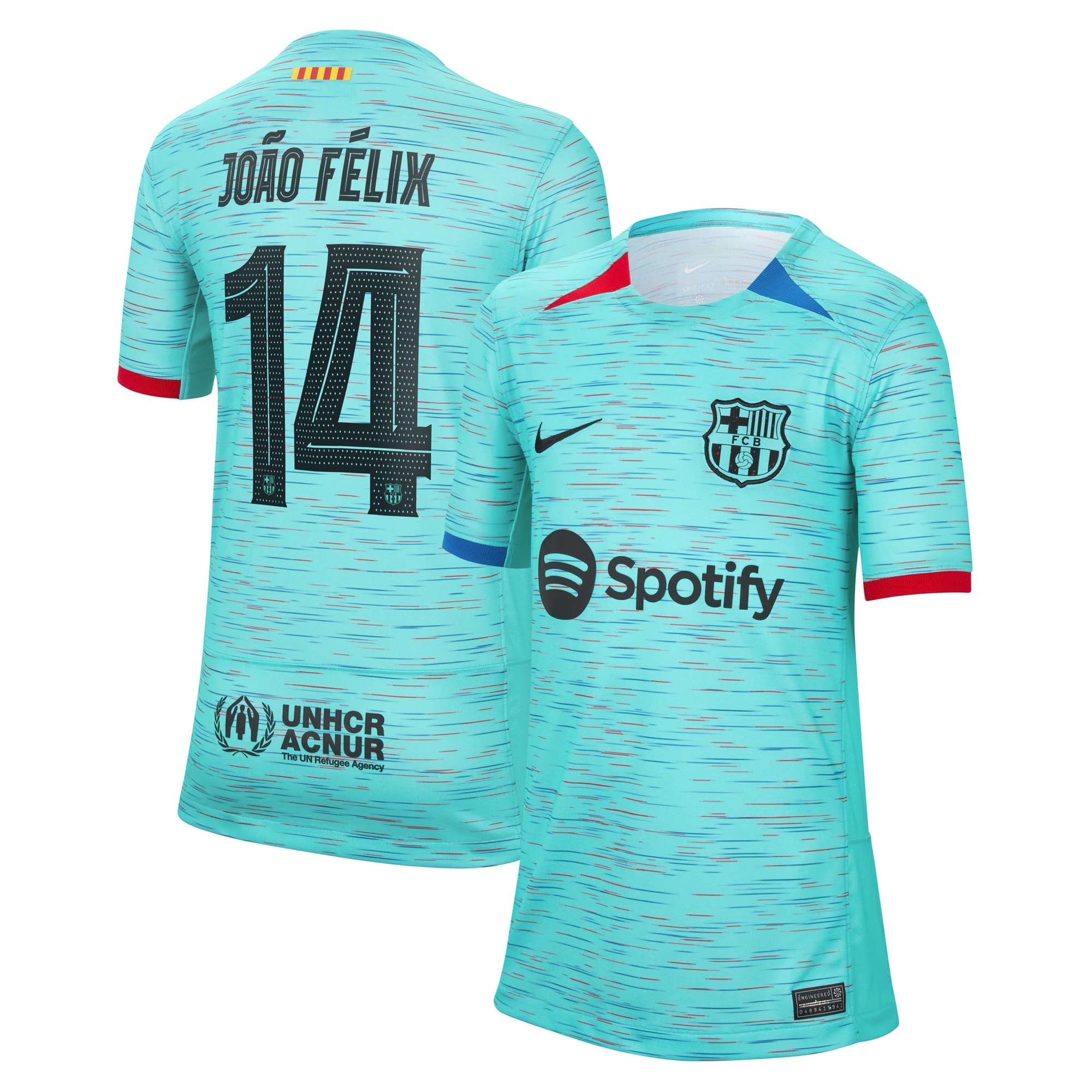 João Félix Barcelona Youth 2023/24 Third Replica Jersey – Aqua