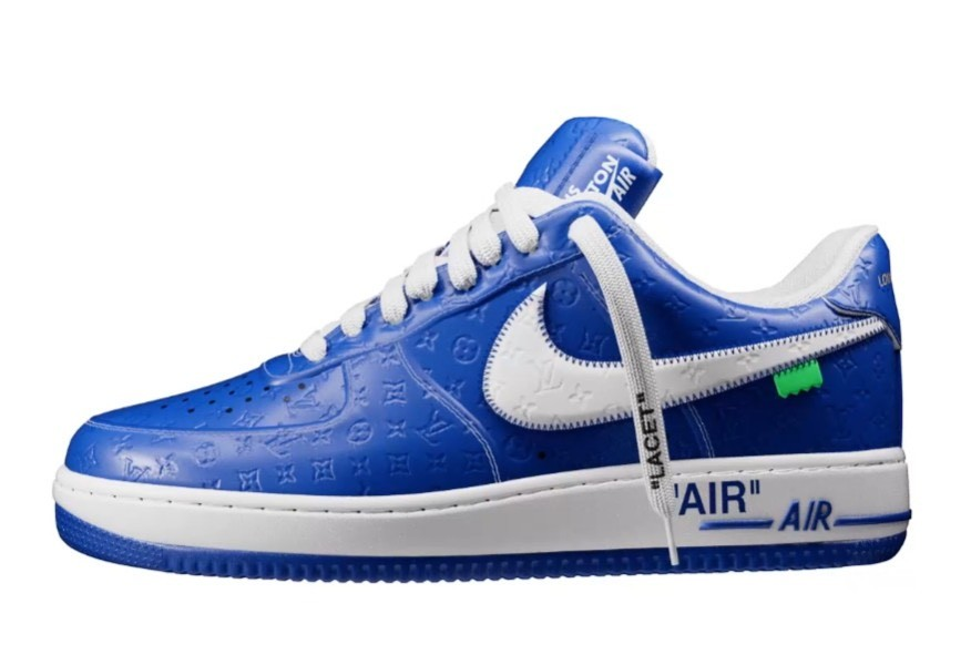 LV and nike air force 1 Navy by virgil abloh 601908