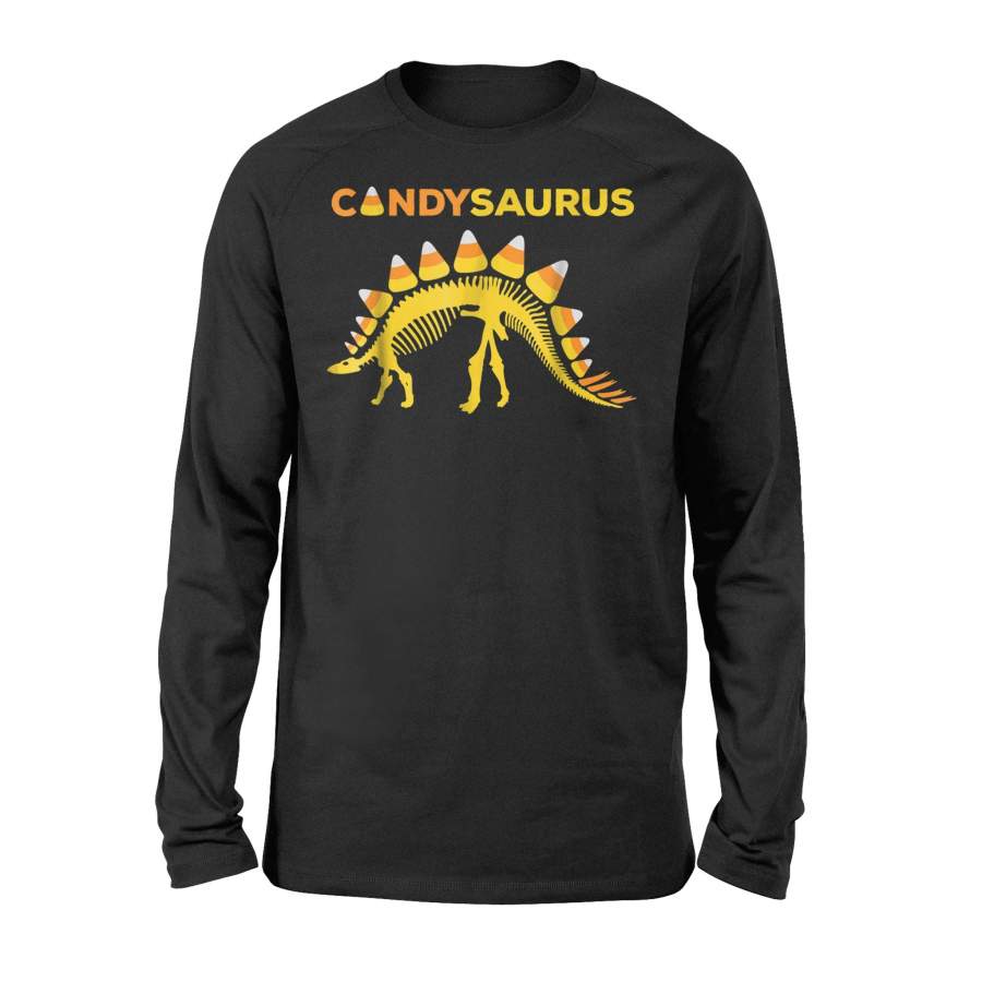 Candysaurus Funny Candy Dinosaur Costume Halloween Long Sleeve T shirt