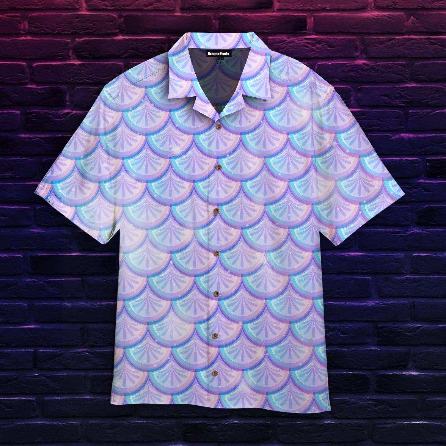 Sparkle Mermaid Scales Aloha Hawaii Shirts For Men Women Ha66872