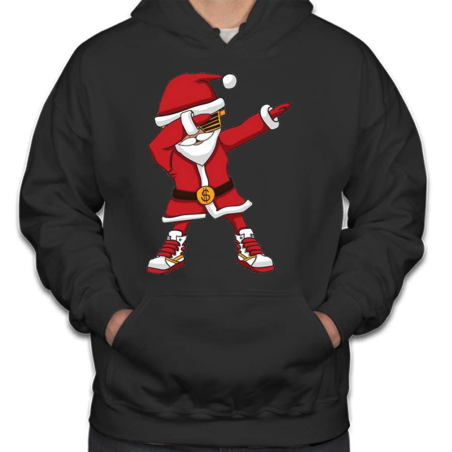 Christmas Dabbing Santa Hip Hop Santa Claus Hoodie