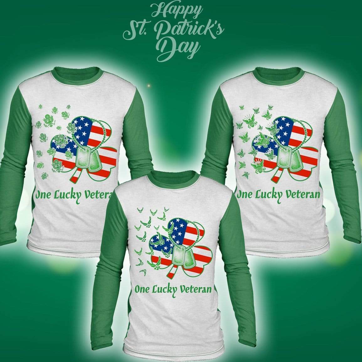 Sublimated Long Sleeve Shirt One Lucky Veteran
