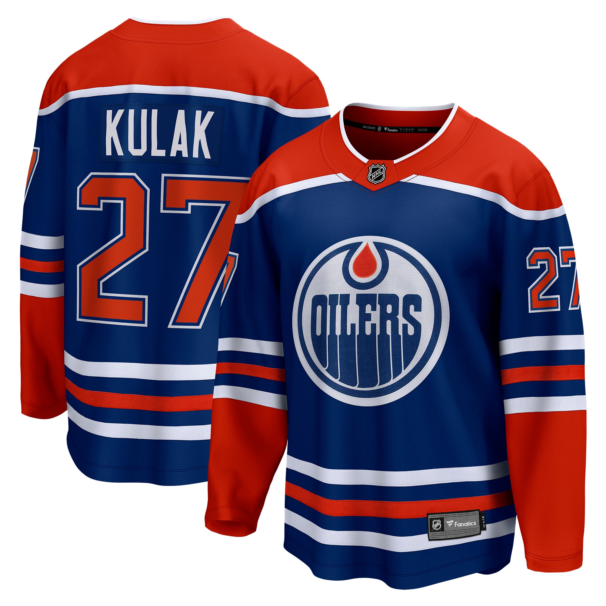 Brett Kulak Edmonton Oilers Branded Home Breakaway Player Jersey – Royal