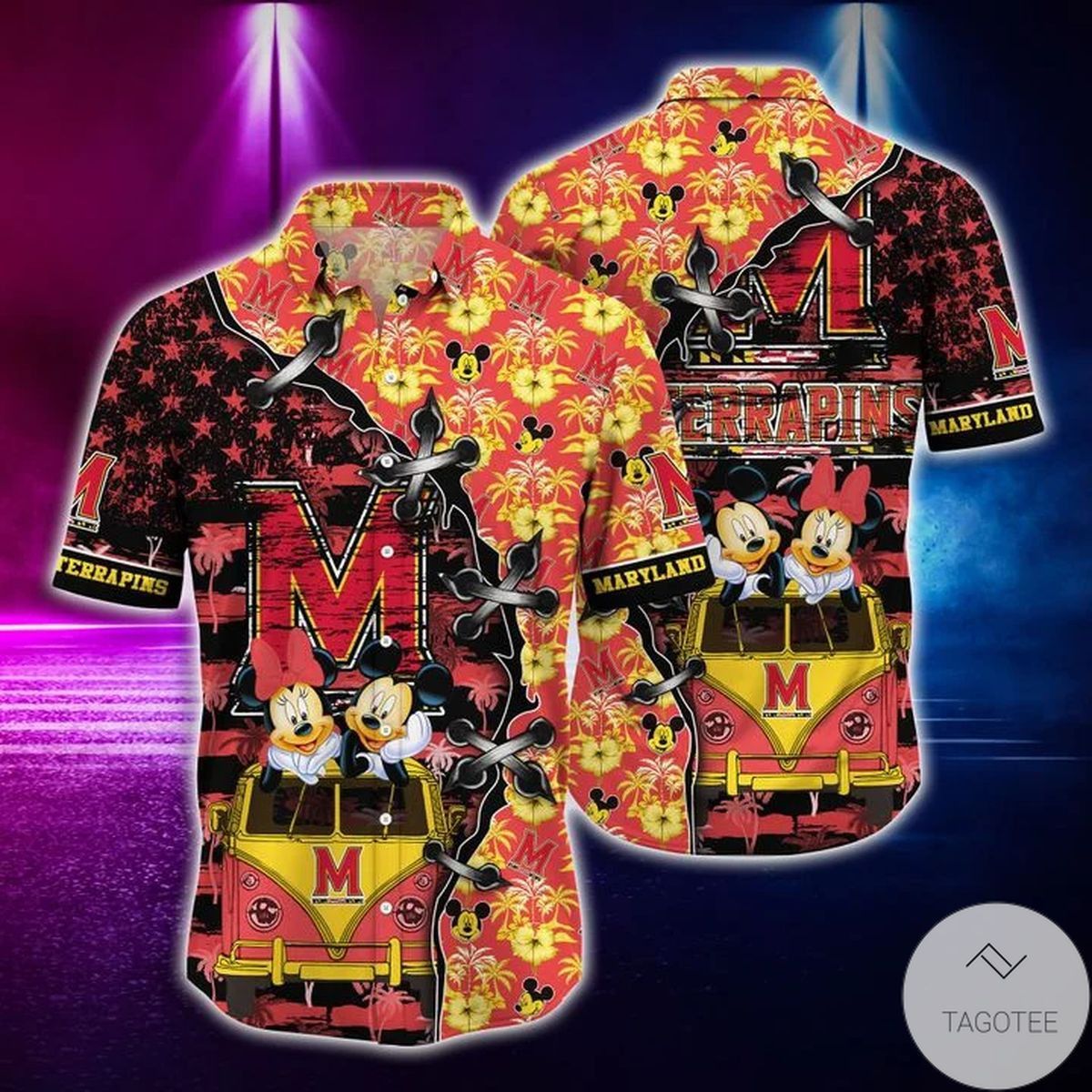 NCCA Maryland Terrapins Mickey Mouse Trendy Hawaiian Shirt Aloha Shirt