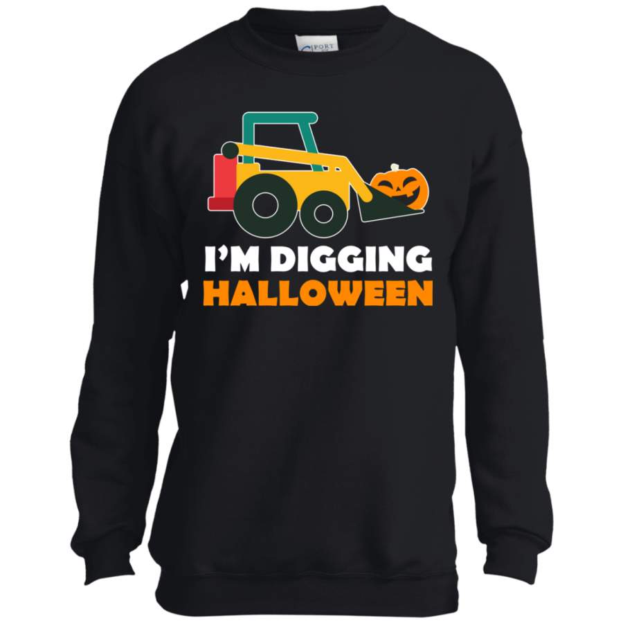 Funny Halloween, I’m Digging Halloween Youth LS shirt/Sweatshirt/Hoodie