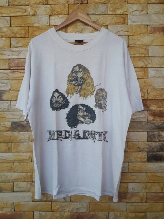 Vintage Megadeth Band Thrash Metal Speed Metal Heavy Metal X Shirt