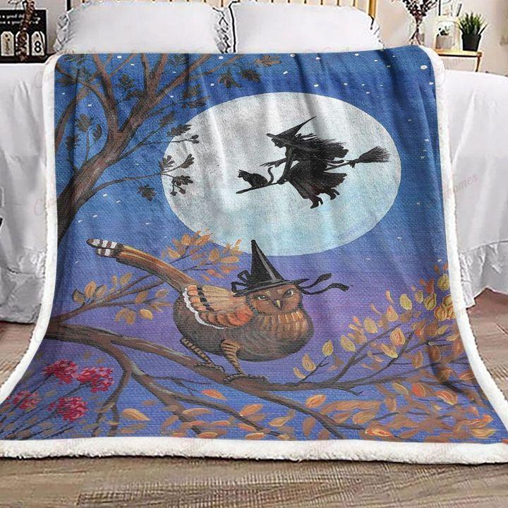 Halloween Forest Fleece Blankets, Halloween Blanket, Halloween Throw Blanket, Halloween Fleece Blanket – Blanket, 30X40, Blanket Sofa Bed