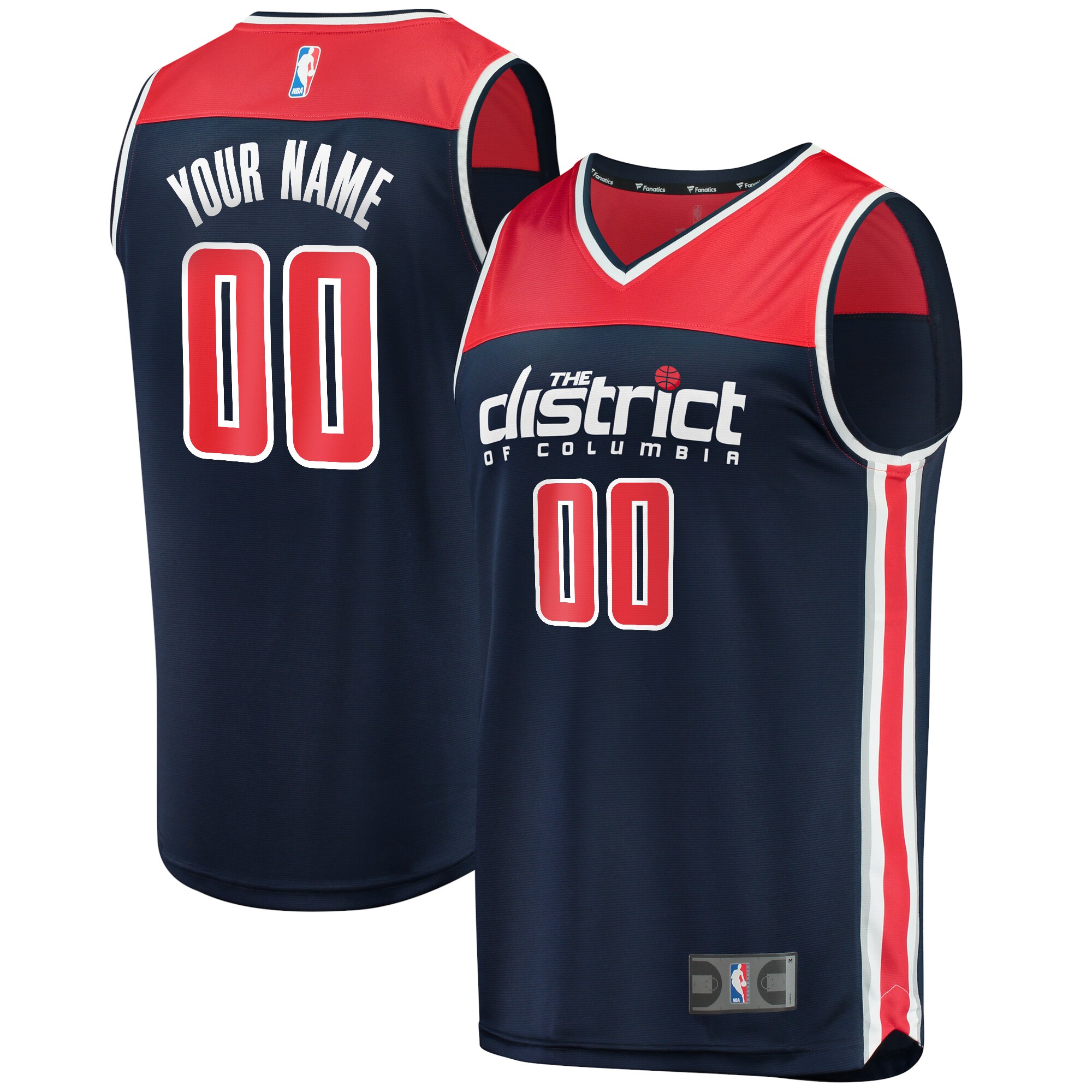 Washington Wizards Fast Break Custom Jersey Navy – Statement Edition