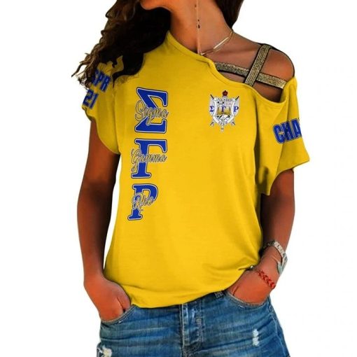 Sigma Gamma Rho (Yellow) One Shoulder Shirt