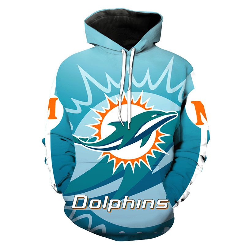 Miami Dolphins Sweatshirt Men’s 3D Digital Printing Hoodie