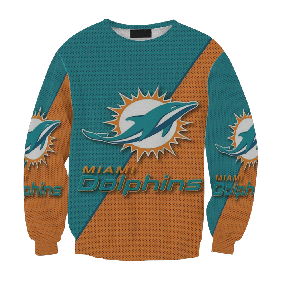 Miami Dolphins Logo 9 Gift For Fan 3D Full Printing Sweatshirt