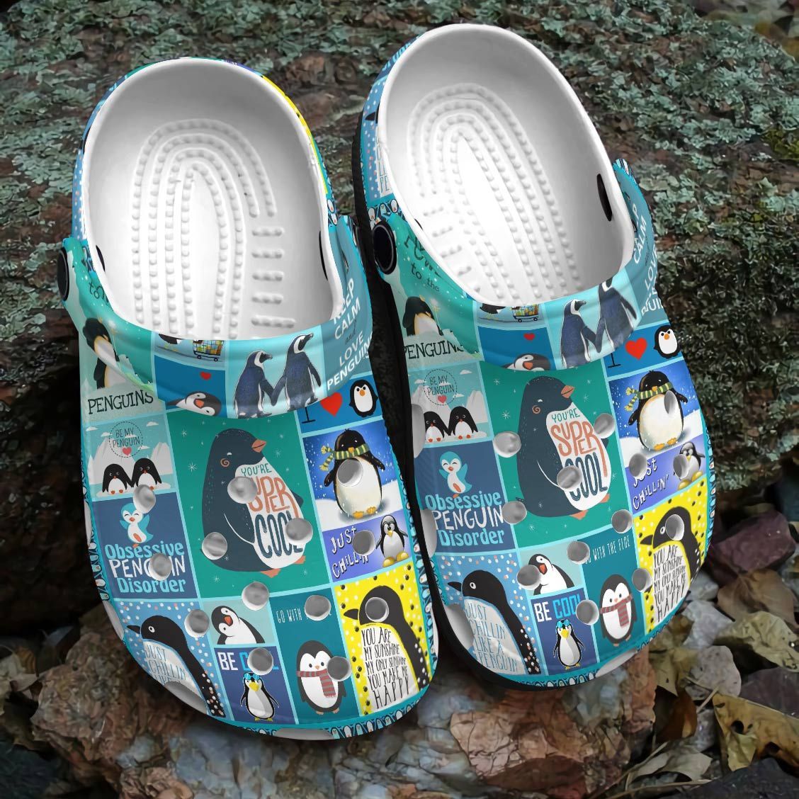 Penguin Personalized Clog, Custom Name, Text, Color, Number Fashion Style For Women, Men, Kid, Print 3D Be Cool