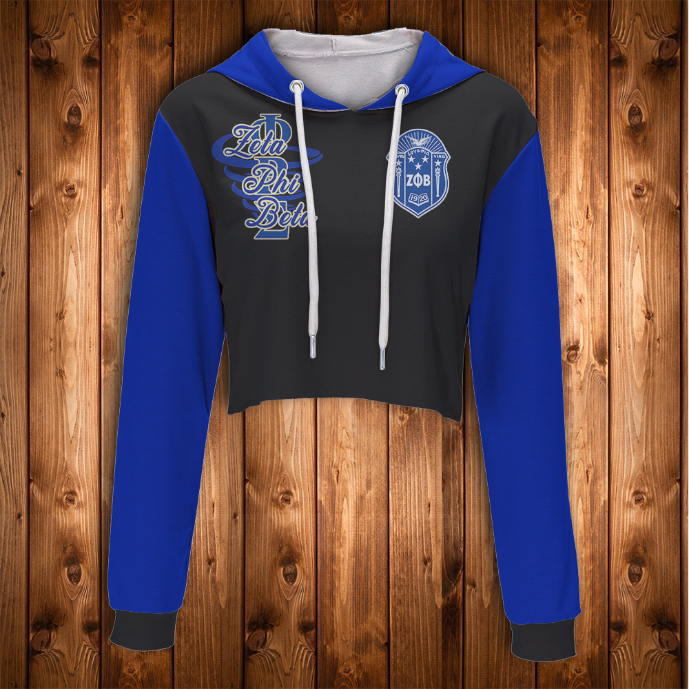 ZETA PHI BETA CROP HOODIE 01