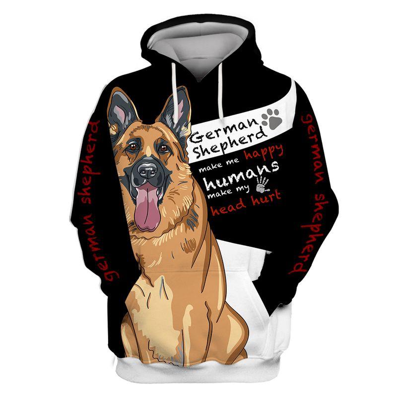 Gifts For Couples 3D Print German Shepherd Adult Unisex