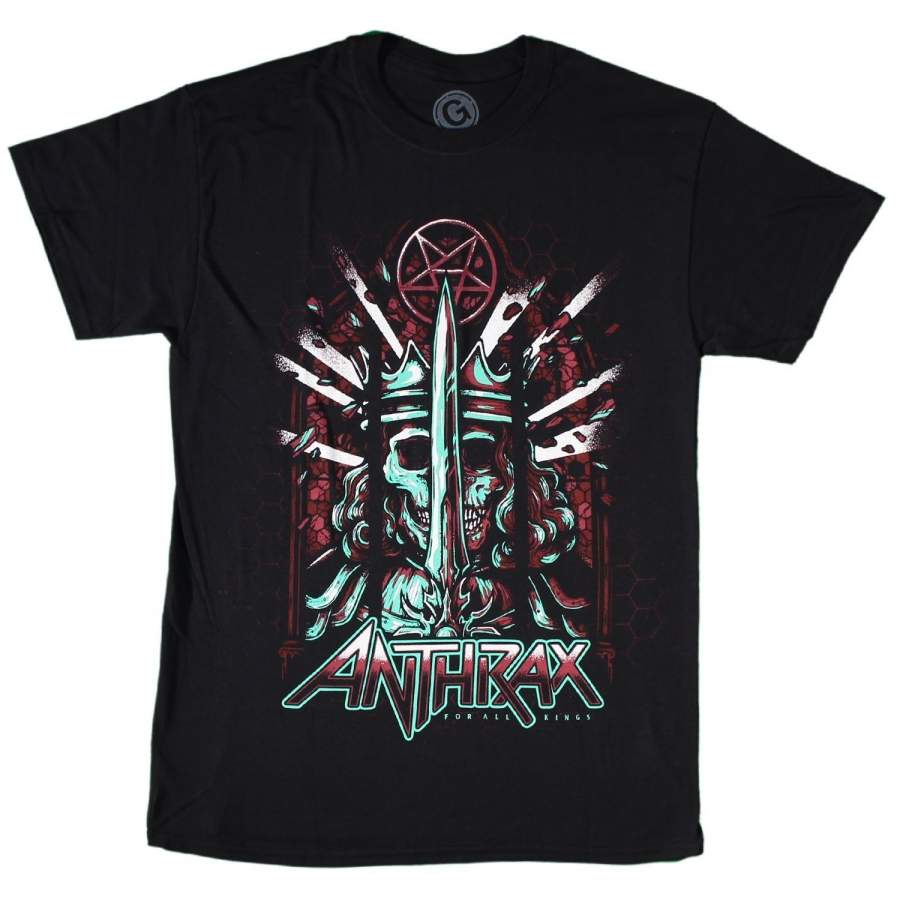 Anthrax Men’S For All Kings Poster T-Shirt Men’S Fitness T-Shirt