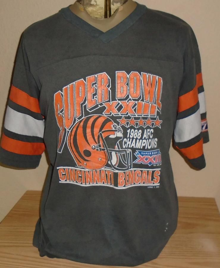 Vintage 1988 Cincinnati Bengals Super Bowl Xxiii Thin Shirt