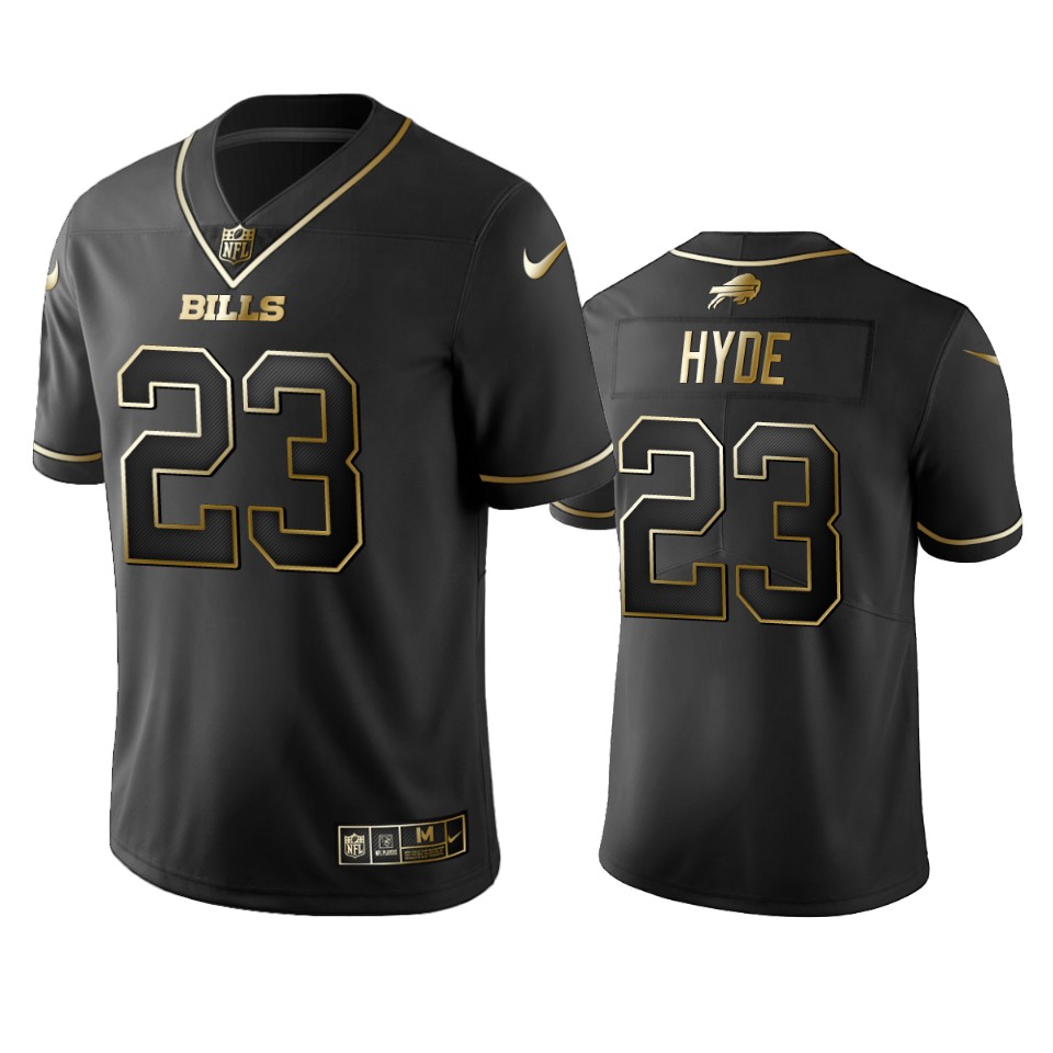 Buffalo Bills Micah Hyde Black Golden Edition 2019 Vapor Untouchable Limited Jersey – Mens