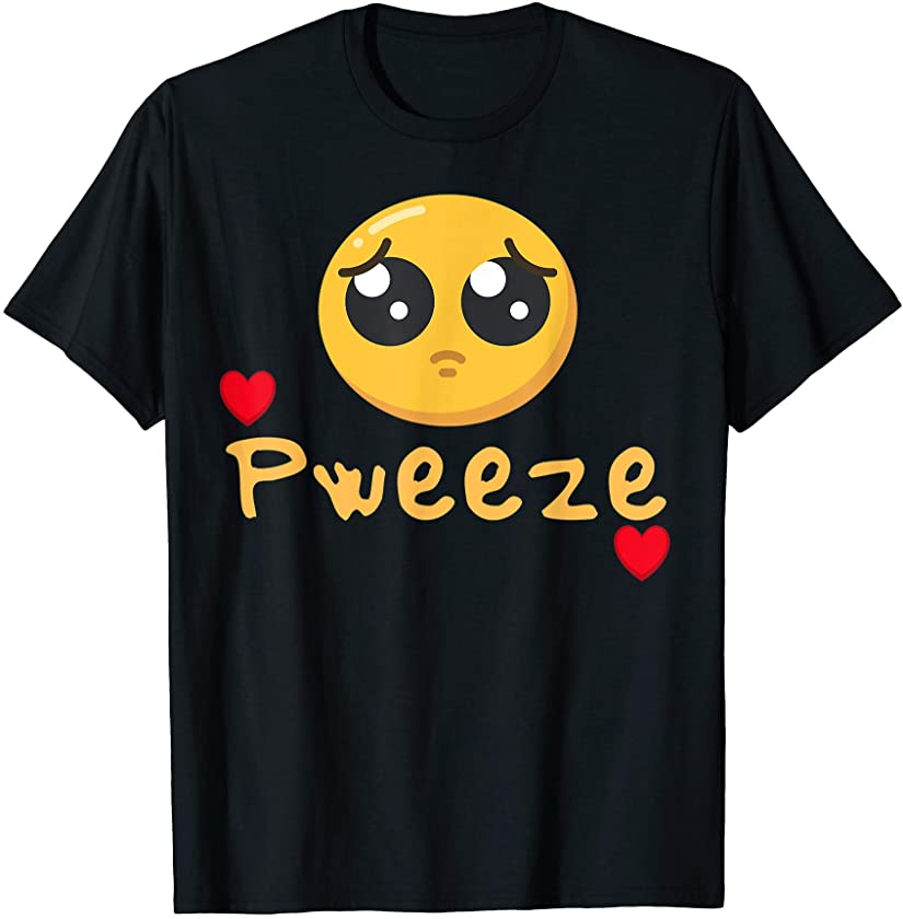 Cute Funny Adorable puppy eye face Please T-Shirt