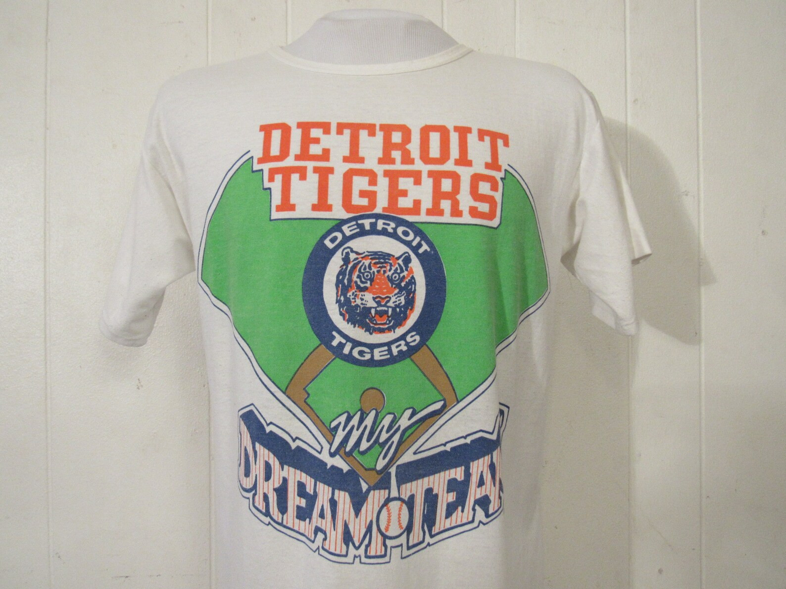 Vintage T Shirt 1980S T Shirt Detroit Tigers T Shirt Baseball T Shirt My Dream Team Vintage Clothing