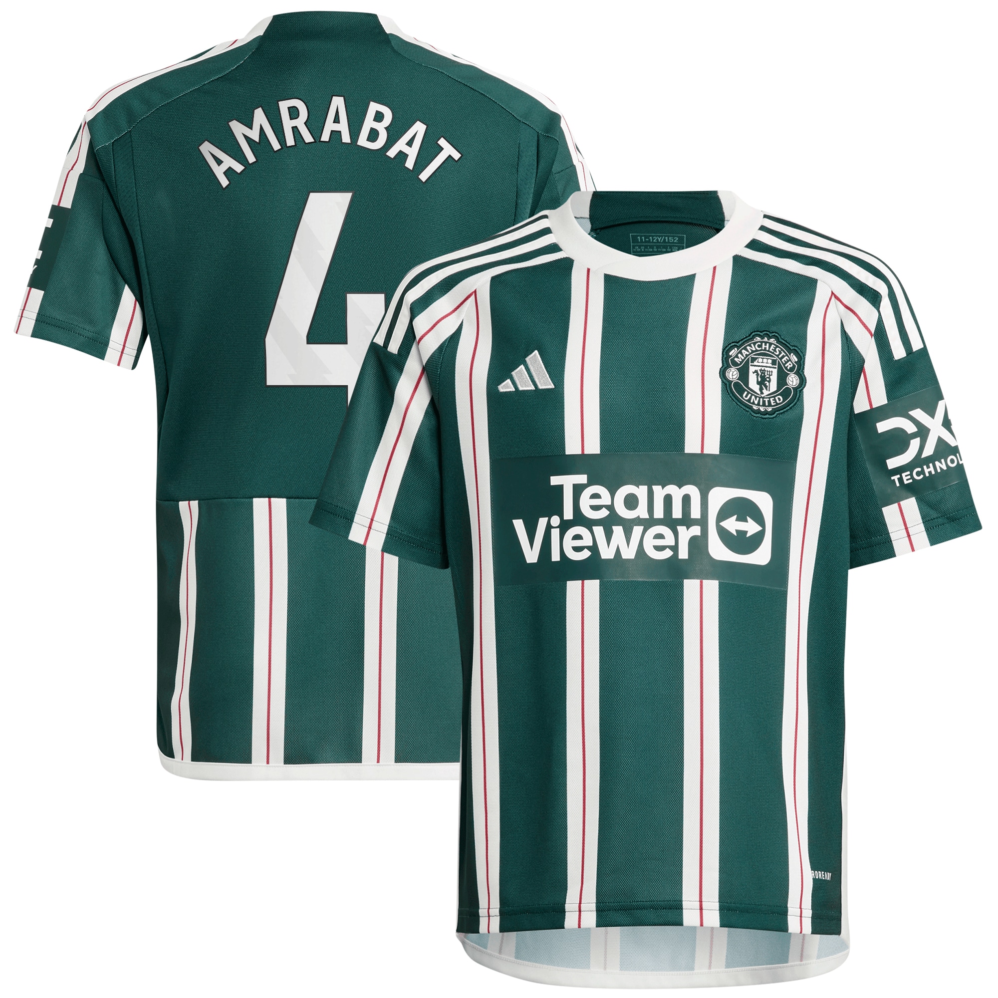 Sofyan Amrabat Manchester United Youth 2023/24 Away Replica Player Jersey  Green