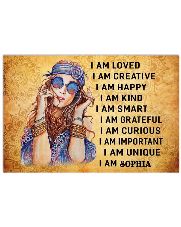 Hippie Girl I Am Horizontal All Over Printed Doormat