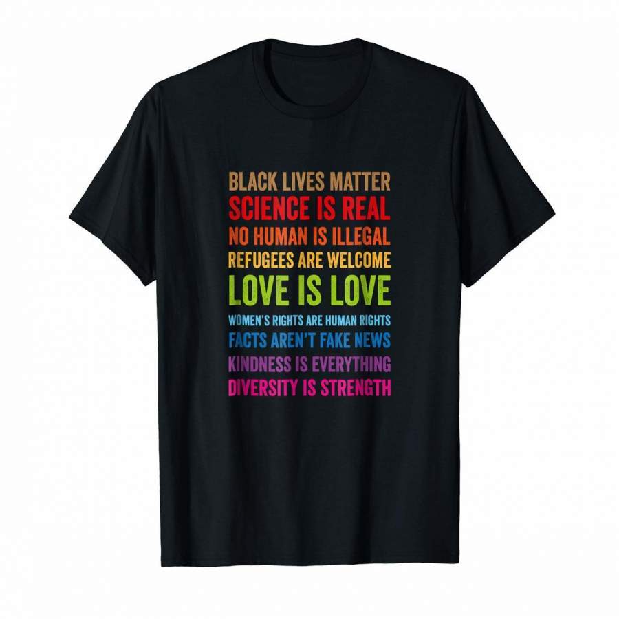 Science Is Real Shirt Black Lives Matter Fake News