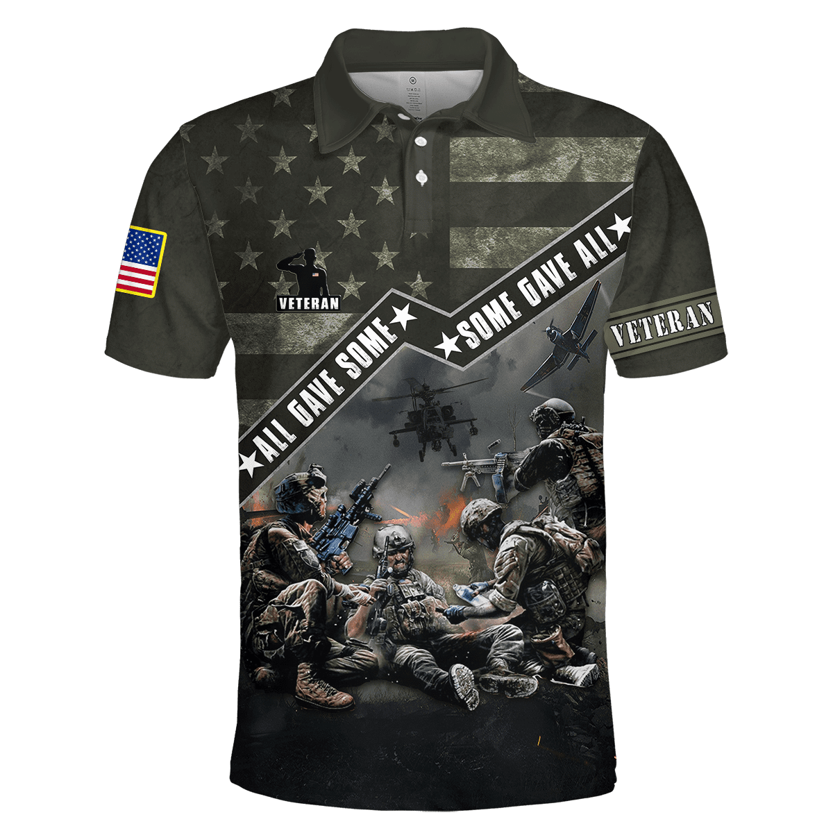 Veteran'S Day Gift, Us Veteran - Honor The Fallen, 3D All Over Printed Polo Shirts, Short Sleeve Polo Shirt For Veteran