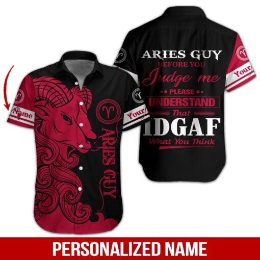 Aries Guy Custom Name Aloha Hawaii Shirts For Men Women Ha27830