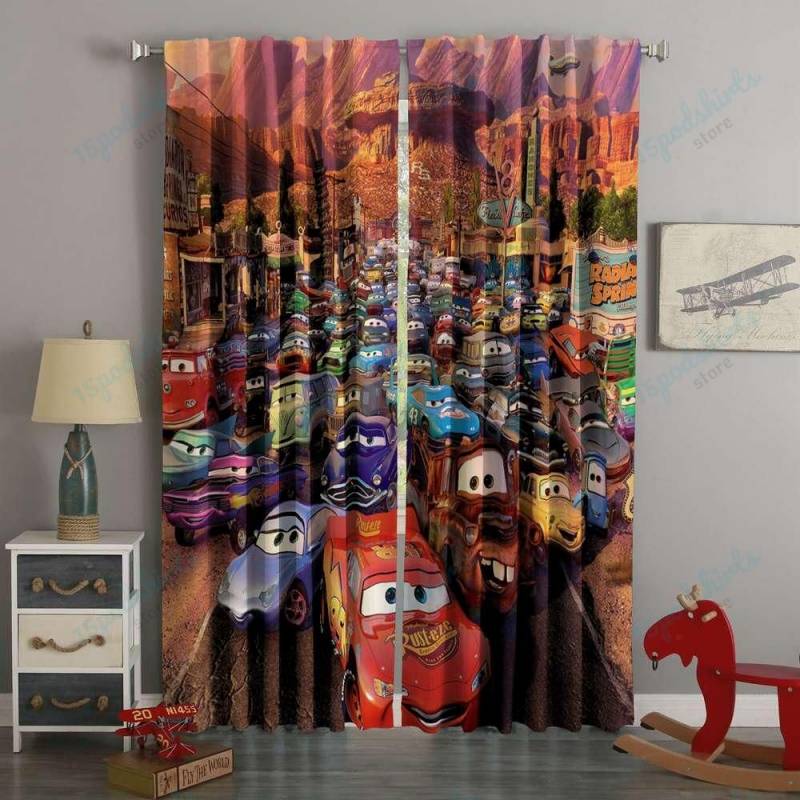 3D Printed Cars Style Custom Living Room Curtains